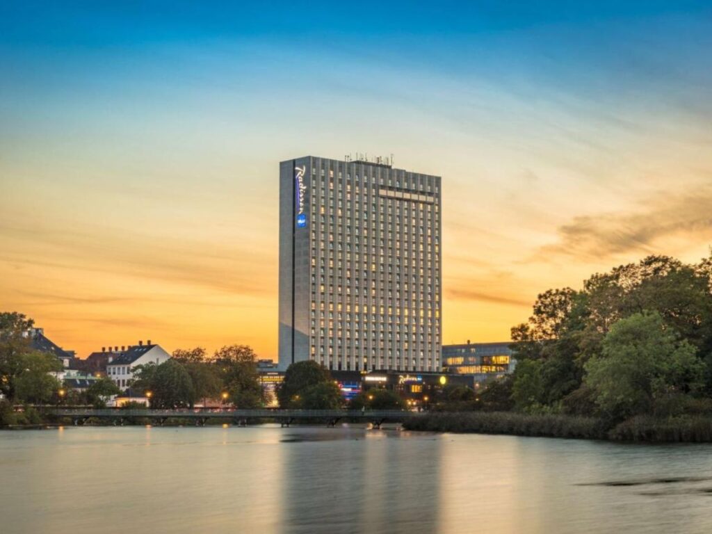 Radisson Blue Scandinavia Hotel, the tallest hotel in Denmark