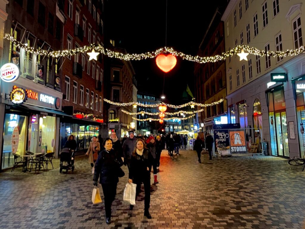 Where to see Christmas lights in Copenhagen? - Decorated Copenhagen Christmas streets