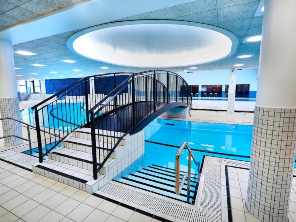 Indoor swimming pool at CPH hotel