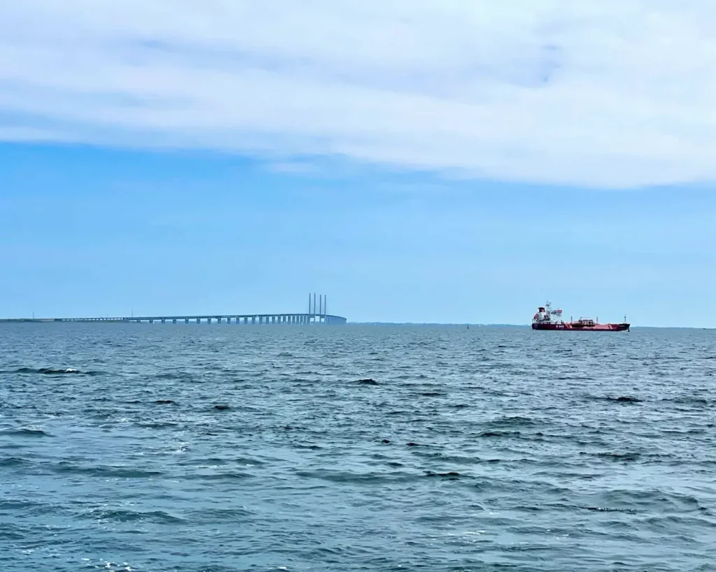 View of Øresund bridge from Dragor