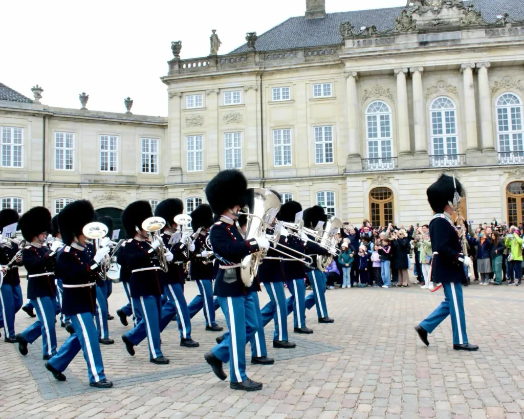 Change of guards ceremony at Amalienborg Palace Museum