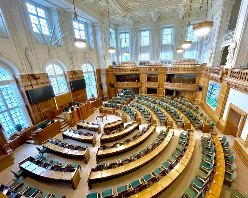 Christiansborg parliament tour is one of the top things to do in Copenhagen