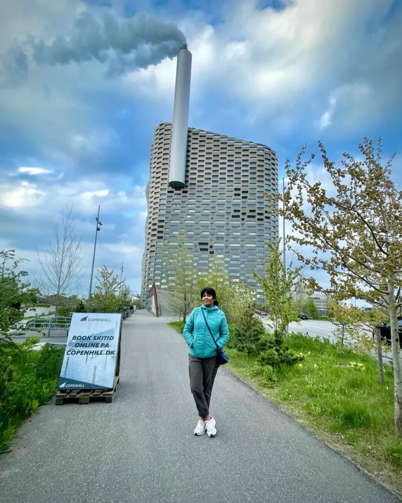 Agalya at the Copenhill power plant