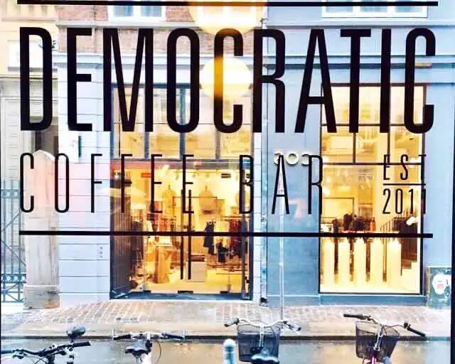 Democratic coffee shop in Copenhagen