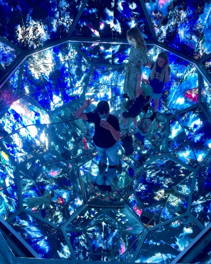 Inside the cosmic room, a free attraction in Copenhagen