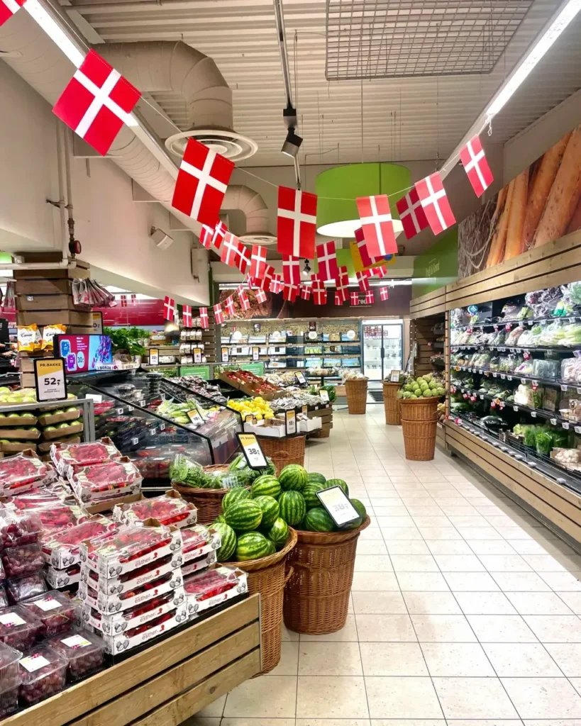 Inside look of supermarkets in Copenhagen
