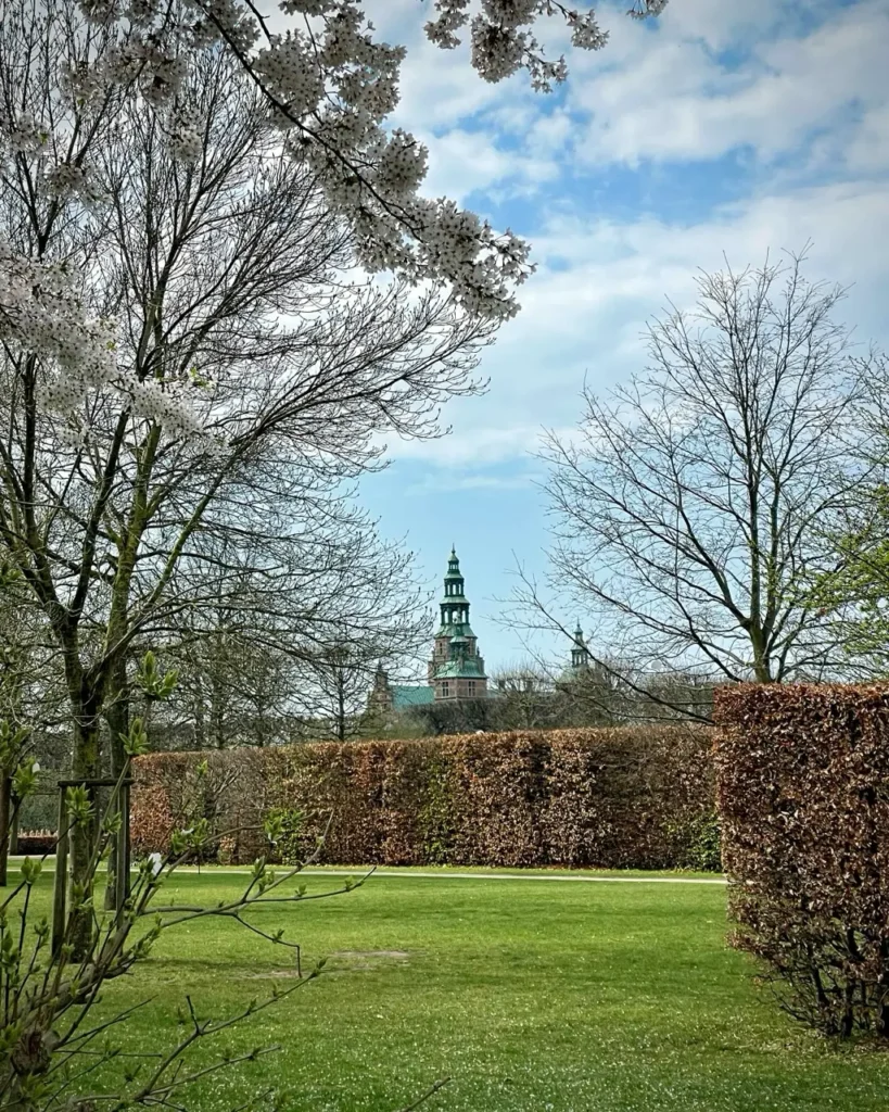 View of Rosenborg castle from the King's garden