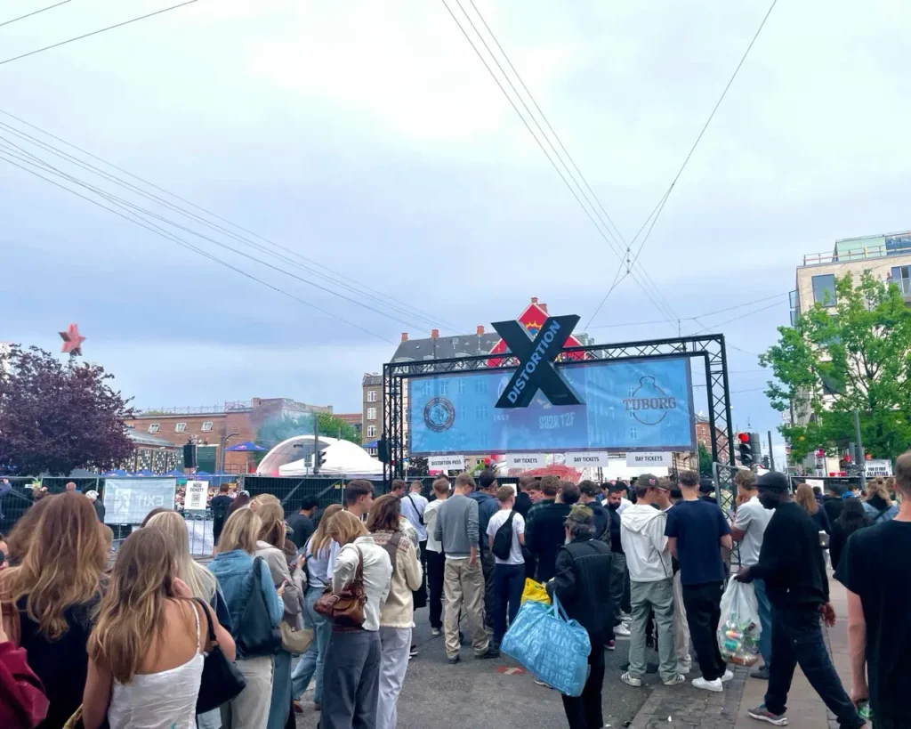 Distortion music festival during Copenhagen summer