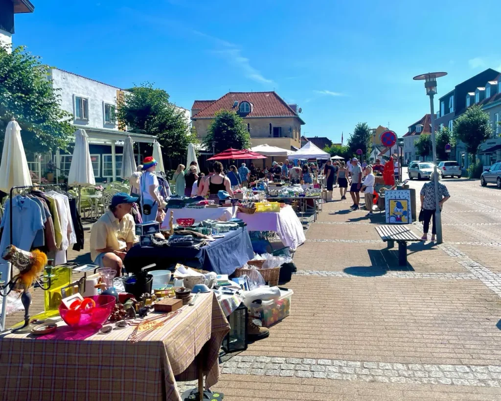 Loppemarked fleamarkets during weekends on summer in Copenhagen