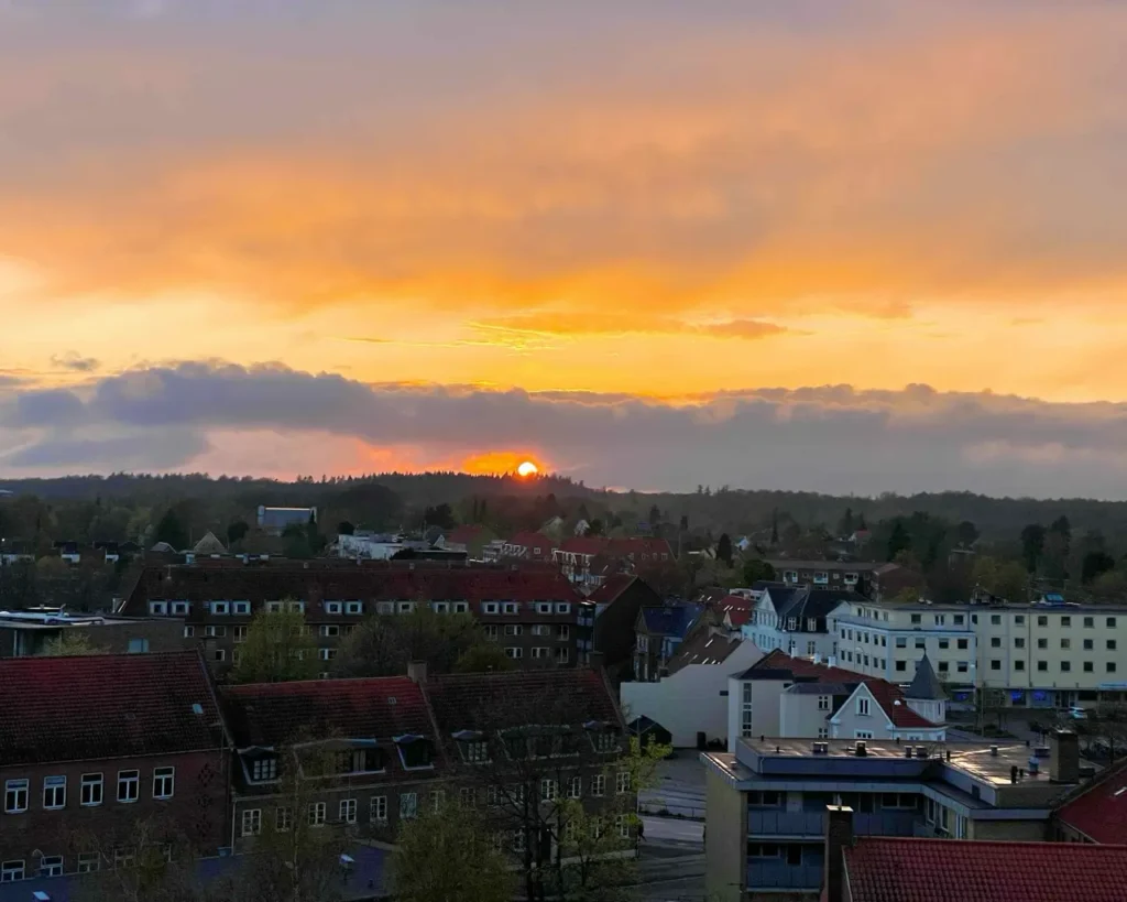 Sunset from Copenhagen home