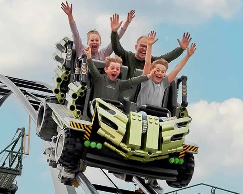 Legoland Rides with family, Billund