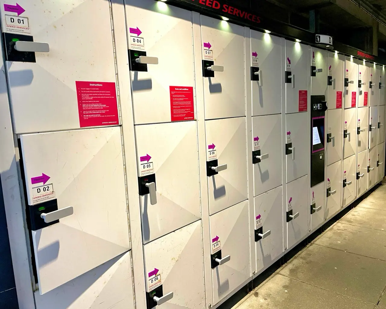 Luggage storage in Copenhagen Airport